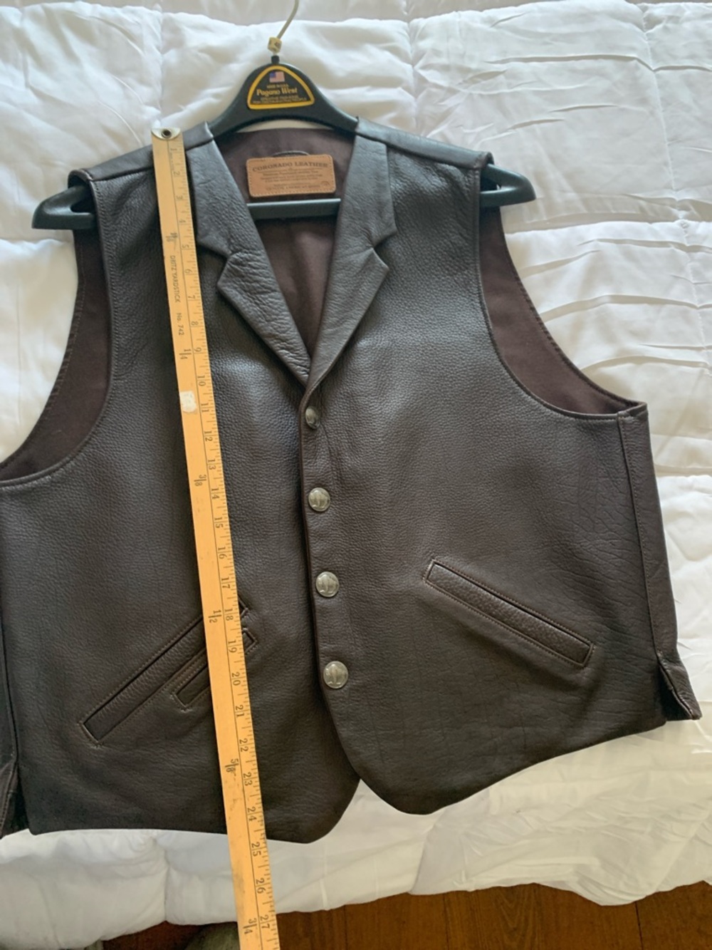 Coronado Leather Brown Leather Holster Vest - Picture 11 of 16